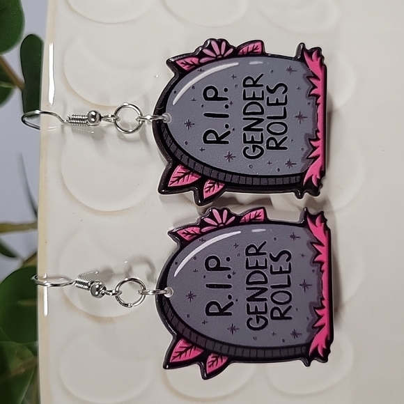 RIP Gender Roles Femcore Drop Earrings - Picture 1 of 7